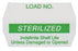 Barkley - Pre-Printed Label Advisory Label White Sterilized Green Sterilization Label - URL-012-G