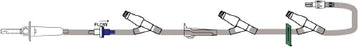 ICU Medical Bravo 24 Administration Set 15 Drops / mL Drip Rate 112 Inch Tubing 3 Ports - B9900-562