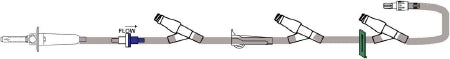 ICU Medical Bravo 24 Administration Set 15 Drops / mL Drip Rate 112 Inch Tubing 3 Ports - B9900-562