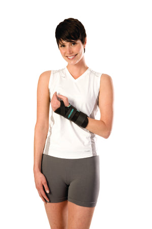 DJO AirCast A2 With Thumb Spica Wrist Brace Nylon / Foam Right Hand Black Medium - 05WTMR