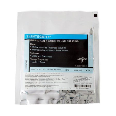 Skintegrity - Hydrogel Gauze Dressing 4 X 4 Inch Square 1 per Pack Sterile - Medline - MSC6044