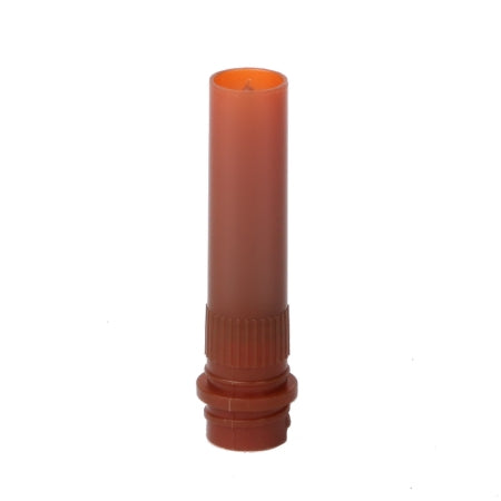 Bio Plas Microcentrifuge Tube Conical Bottom, Skirted Plain 2 mL Amber Screw Cap Polypropylene Tube - 4204A