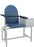 Winco Blood Drawing Chair with Cabinet Single Adjustable Flip Armrest Gray - 2572-07