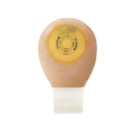 Pouchkins Child - Ostomy Pouch One-Piece System 7 Inch Length Up to 2 Inch Stoma Drainable Flat, Trim to Fit - 3795