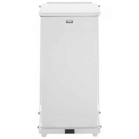 Lagasse Defenders Medical Waste Receptacle 24 Gallon Square White Steel Step On - RCPST24EPLWH