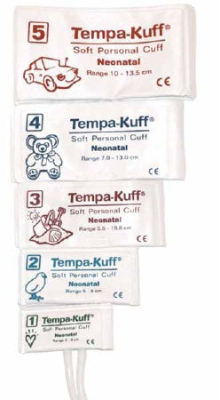 Tempa-Kuff - Blood Pressure Cuff Infant Arm Size 4 Cuff 7 - 13 cm Cloth Fabric Cuff - 39143