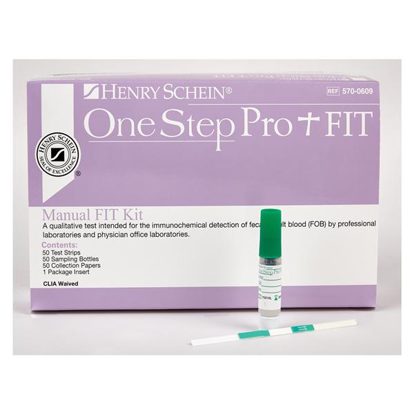 Henry Schein Onestep Pro Plus Fit: Fecal Immunochemical Test Test Strip Clia Waived 50/Bt, 50 Bt/Ca - 5700610