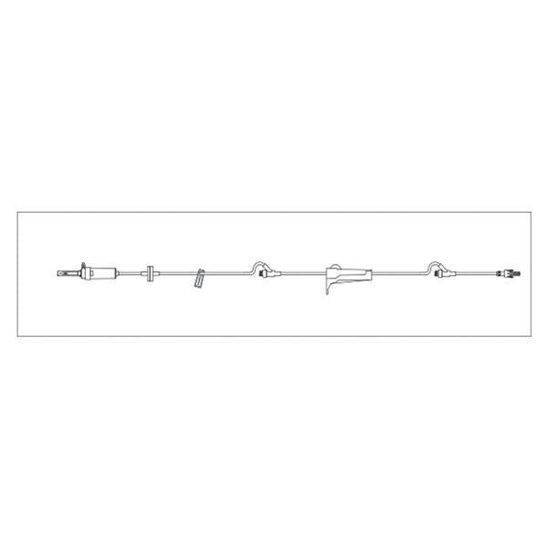 Henry Schein Iv Administration Set Needle Free Injection Site 105" 15 Drops/Ml Ea, 50 Ea/Ca - 570-0887