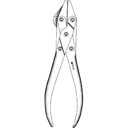 Sklar Sklar Parallel Pliers / Wire Cutter 7-1/2 Inch Chrome Plated Steel Double Action - 40-1727