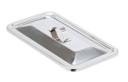 Integra Lifesciences - Dome Catheter Cover 8-21/32 L X 3-5/16 W X 19/32 H Inch, Stainless Steel, Lid, Narrow - 3-942