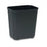 Rubbermaid - Fire-Resistant Trash Can 28 Quart Rectangular Black Thermoset Polyester Open Top - FG254300BLA