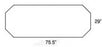 Pedigo Products Model 515 / 525 Stretcher Stretcher / Gurney Mattress 29 X 78 Inch - 5812002