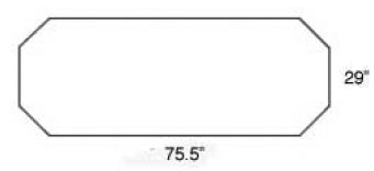Pedigo Products Model 515 / 525 Stretcher Stretcher / Gurney Mattress 29 X 78 Inch - 5812002
