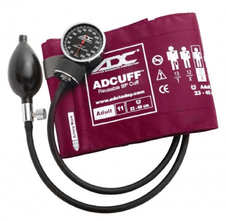American Diagnostic Corp Diagnostix 720 Series Aneroid Sphygmomanometer Pocket Style Hand Held 2-Tube Adult Size Arm - 720-11A
