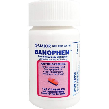 Major - Allergy Relief 50 mg Strength Capsule 100 per Bottle - 00904530760