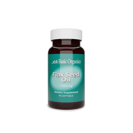 Basic Organics - Dietary Supplement Flaxseed Oil 1000 mg Strength Softgel 90 per Bottle - 05445843110