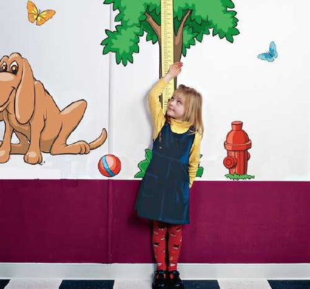 Pedia Pals Tree Height Chart  2 To 6 Foot Length Vinyl Wall Decal - 100108