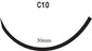 Surgical Specialties LOOK Suture with Needle Nonabsorbable Coated Black Suture Braided Silk Size 0 18 Inch Suture 1-Needle 30 mm Length 3/8 Circle Reverse Cutting Needle - 772B