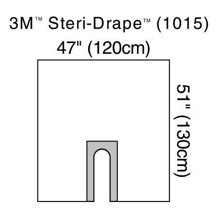 3M Steri-Drape - Orthopedic Drape U-Drape 47 W X 51 L Inch Sterile - 1015