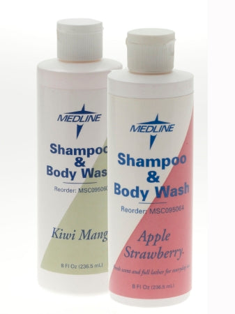Medline - Shampoo and Body Wash 128 oz. Flip Top Bottle Kiwi Mango Scent - MSC095062