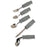 Patterson Medical Supply Deluxe Fork Built-up Handle Black Stainless Steel - 102001
