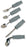 Patterson Medical Supply Deluxe Offset Spoon Left Hand Angled Black Stainless Steel - 102006