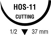 Ti•Cron - Suture with Needle Nonabsorbable Coated Blue Suture Braided Polyester Size 2 30 Inch Suture 1-Needle 37 mm Length 1/2 Circle Reverse Cutting Needle - 88863028-81