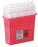Fisher Scientific Fisherbrand Sharps-A-Gator Sharps Container 13-1/2 H X 14-1/4 W X 8 L Inch 3.5 Gallon Red Base / Translucent Lid - 14827129