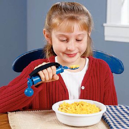 Steady Spoon - Adult Spoon Built Up Handle Black - 1100