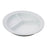 Sammons Preston - Partitioned Scoop Plate White Reusable Melamine 8-1/4 Inch Diameter - 138805