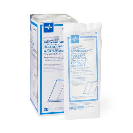 Caring - Abdominal Pad Cellulose 7-1/2 X 8 Inch Rectangle NonSterile - PRM21453