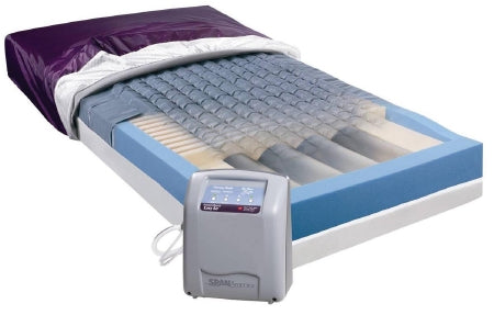 Span America Easy Air Coverlet 35 W X 78 L Inch Smooth Top Fabric / Crush-Proof Air Diffusion Matrix Fabric Purple - CLT-L7835