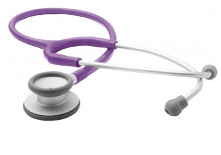 American Diagnostic Corp Adscope-Lite 609 Ultra-lite Clinician Stethoscope Purple 1-Tube 22 Inch Tube Double Sided Chestpiece - 609V