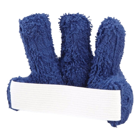 Rolyan - Finger Cushion Regular Elastic Strap Left or Right Hand Blue - 1494
