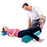 Patterson Medical Supply Tumble Forms 2 Raised Rolls Half-Round Therapy Foam Roller Blue Foam 8 W X 30 D X 6 H Inch - 2789D