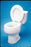 Patterson Medical Supply Raised Toilet Seat 3 Inch Height White 500 lbs. Weight Capacity - 407101