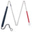 Patterson Medical Supply Folding Cane Aluminum 52 Inch Height White / Red - 427552