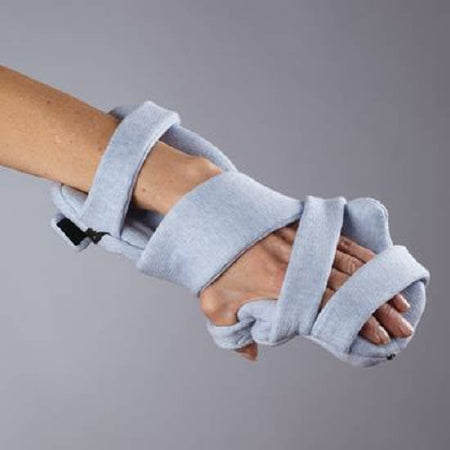 Rolyan Kwik-Form Plus - Hand Contracture Orthosis Fabric Left Hand Light Blue Medium - 55004003