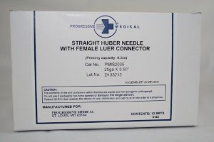Progressive Medical Huber Needle 20 Gauge 3-1/2 Inch - PMIS2035