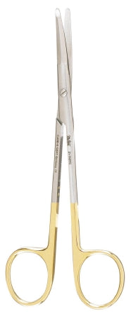Miltex - Facelift Scissors Kaye 5-3/4 Inch Length OR Grade German Stainless Steel / Tungsten Carbide NonSterile Finger Ring Handle Curved Blade Blunt Tip / Blunt Tip - 21-740TC
