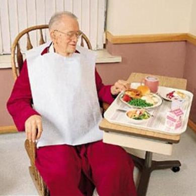 Tidi Products Tidi Bib Slipover Disposable Poly / Tissue - 917493
