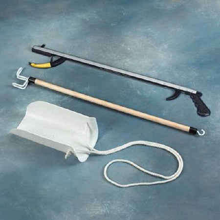 Patterson Medical Supply SammonsPreston Assistive Device Kit 5 ADL Hip / Knee Equipment Kit Reacher - 26 Inch Length / Dressing Stick - 26 Inch Length - 557613
