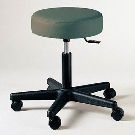 Patterson Medical Supply Exam Stool Backless Pneumatic Height Adjustment 5 Casters Black - 615301