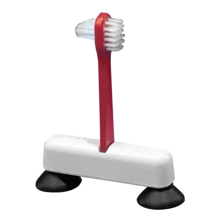 Patterson Medical Supply - Denture Brush 2-Sided Bristle Red - 6338