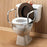 Patterson Medical Supply Raised Toilet Seat with Arms 2-1/2 to 5-1/2 Inch Height White 250 lbs. Weight Capacity - 6473