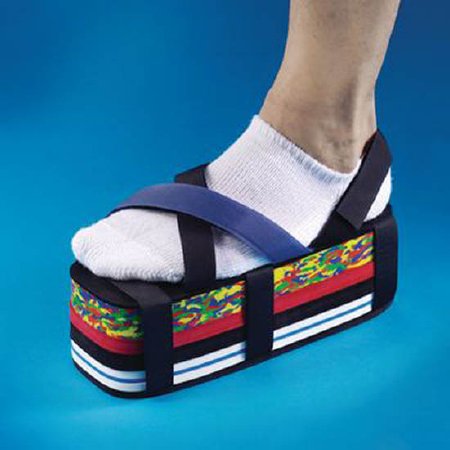 SP - Shoe Lift 1/4 Inch Black Sole Plate, 1/8 Inch Black Top Plate, 1/4 Inch White Plate, 3/8 Inch Blue/White Plate, 1/2 Inch Red Plate, 5/8 Inch Black Plate, 1 Inch Multi-colored Plate, Adult, Velcro Straps - 7892
