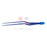 Olsen - Bipolar Forceps 10-1/2 Inch Length NonLocking Bayonet Handle Straight Smooth Insulated 1 mm Tips - 20-1480I