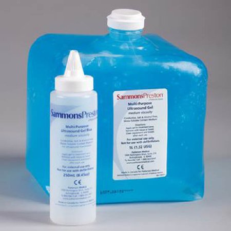 Patterson Medical Supply Empty Bottle, Ultrasound Gel 8 oz. Bottle, Cap Sammons Preston Economy Ultrasound Gel - 923033