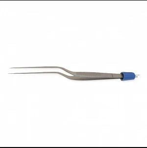 Symmetry Surgical Olsen Bipolar Forceps Kit 7-1/8 Inch Length NonLocking Bayonet Handle Straight Smooth 1.5 mm Tips - 20-1370K