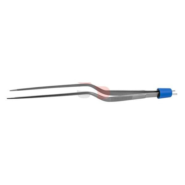 Symmetry Surgical Olsen Bipolar Forceps 8-1/4 Inch NonLocking Bayonet Handle Straight Smooth, 1.5 mm Tips - 20-1410